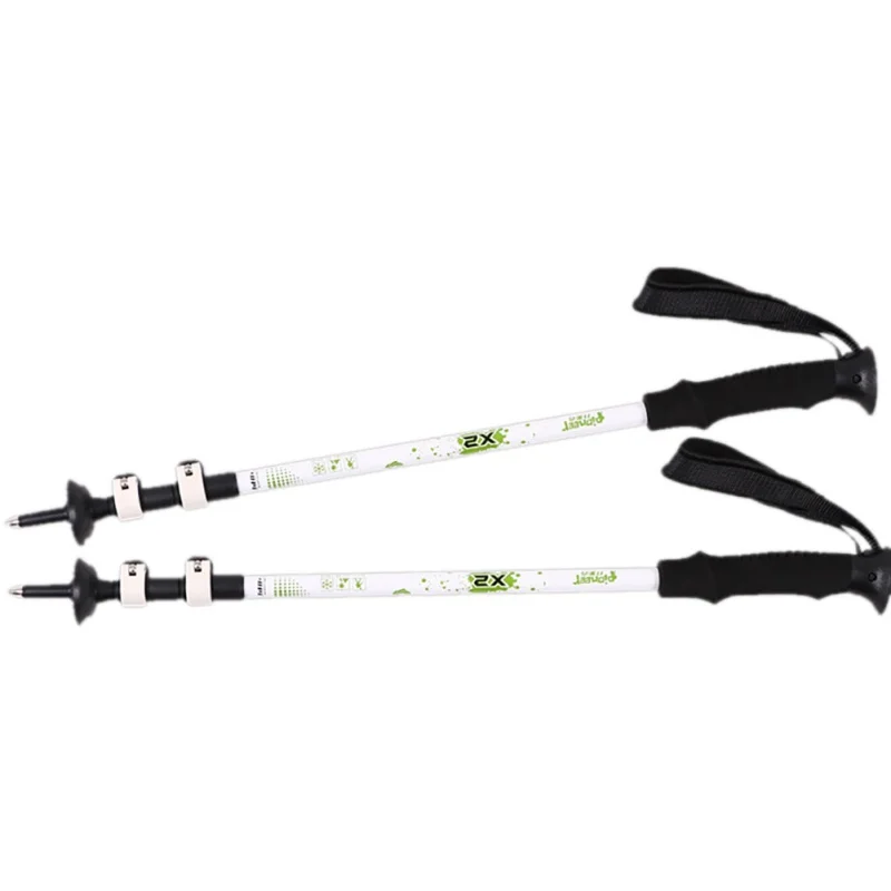 

Telescopic Hiking Alpenstock Carbon Fiber Climbing Cane 1 pair Pioneer Ultra-light Trekking Ski Pole Walking Stick V2