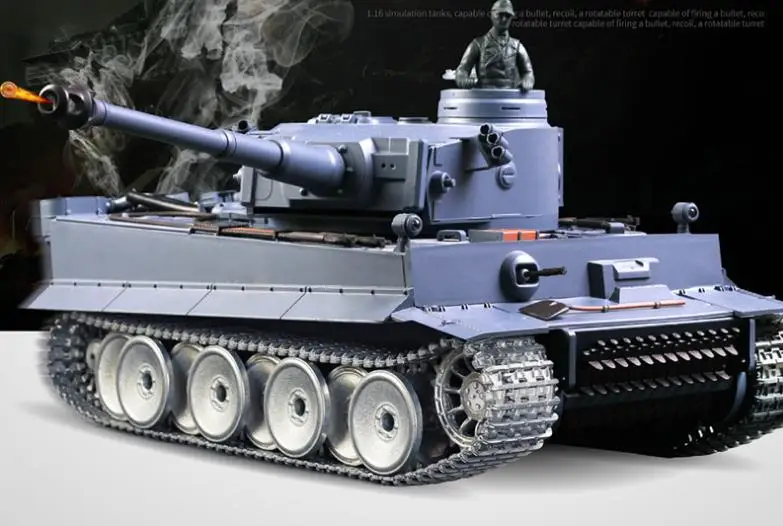 Радиоуправляемый немецкий боевой танк Tiger I в масштабе 1:16 2 4 ГГц с дистанционным