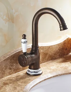 

Creative European kitchen faucet simple above counter basin faucet single handle faucet curved mouth faucet lift