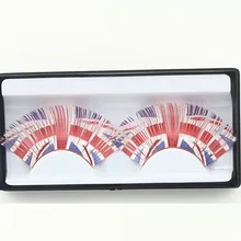 Британский флаг стиль преувеличения накладные ресницы