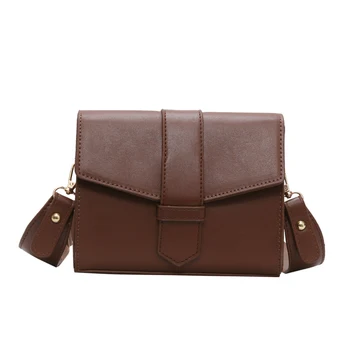 

Net red small bag female 2019 new summer Messenger bag Hong Kong wind wide shoulder strap shoulder small square bag