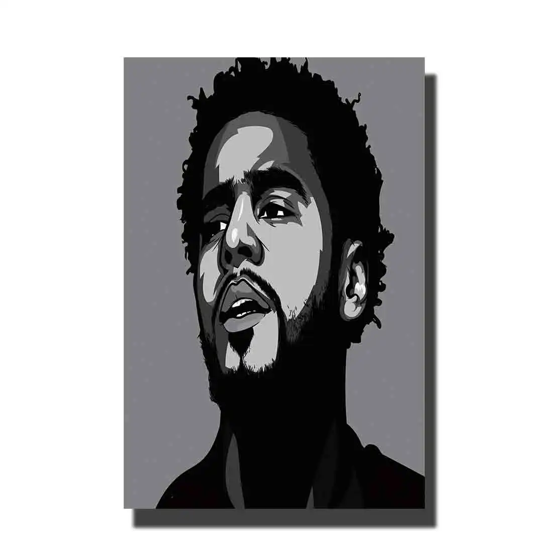 Художественный плакат J Cole американский хип-хоп художественный лес холст Лидер