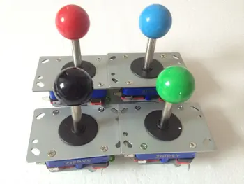 

4 pcs ZIPPY Joystick short shaft blue yellow ball top 4ways and 8 ways joystick arcade machine parts joystick with Microswitches
