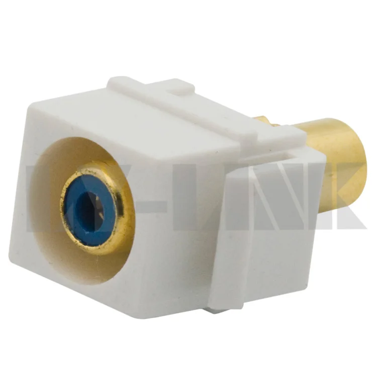 

new style keystone RCA video component connector with blue color