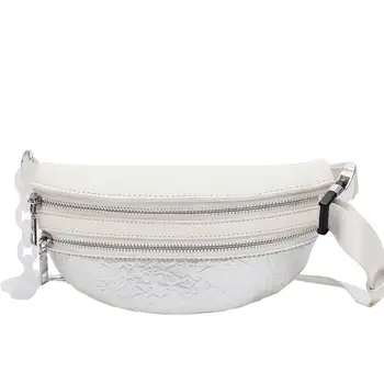 

Women PU Leather Waist Bag Fashion Stitching Mixed Fanny Pack Female Belt Bag Mobile Packs Messenger Bags Coin Purse