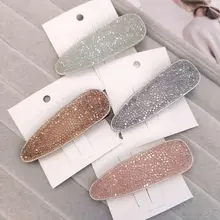 Корейский прозрачный, блестящий Заколки для волос Желе Цвет зажим «утиный клюв» заколки со стразами женская заколка для волос для девочек аксессуары для волос