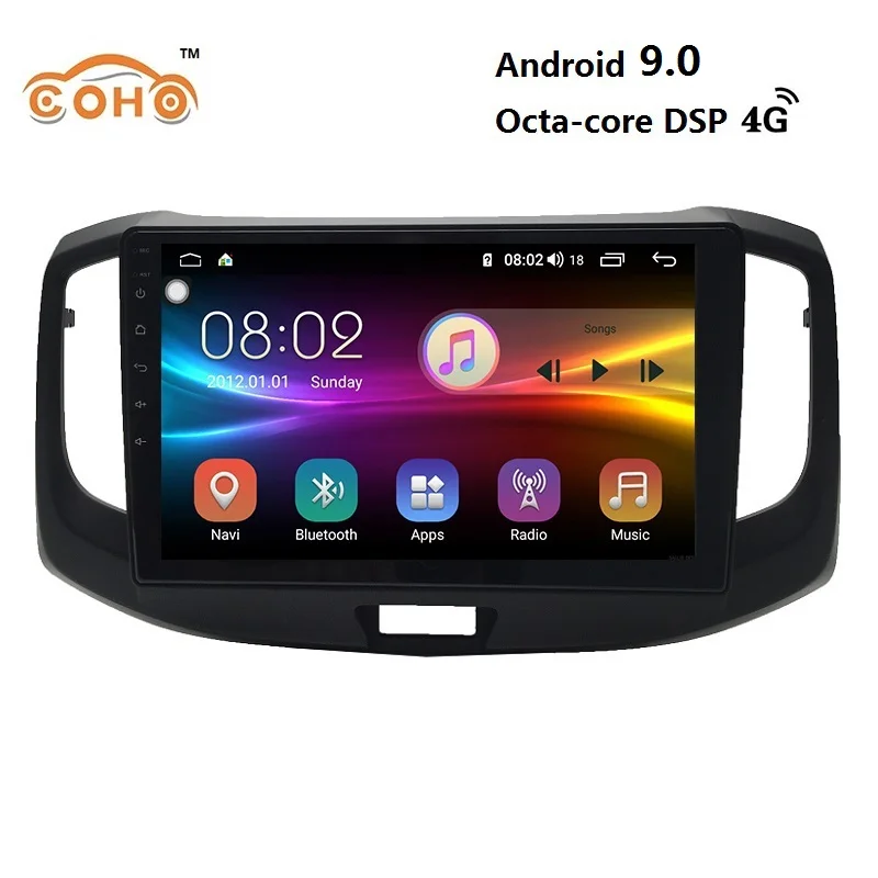 Best Car GPS Android 9.0 8-core for Chery Ariza 3 with DSP Carplay Radio BT support WIFI 4G internet and SWC 0