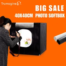 40*40*40CM LED Photo Studio Softbox Shooting Light Tent Soft Box Kit Soft Box Mini Photography Lightbox With Portable Bag
