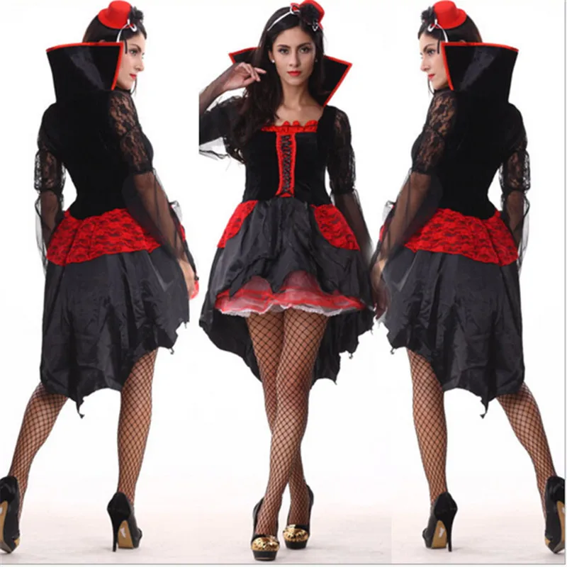 Sexy Scary Halloween Costumes For Women new Sexy Queen Halloween scary Costume For Women witch Vampire princess