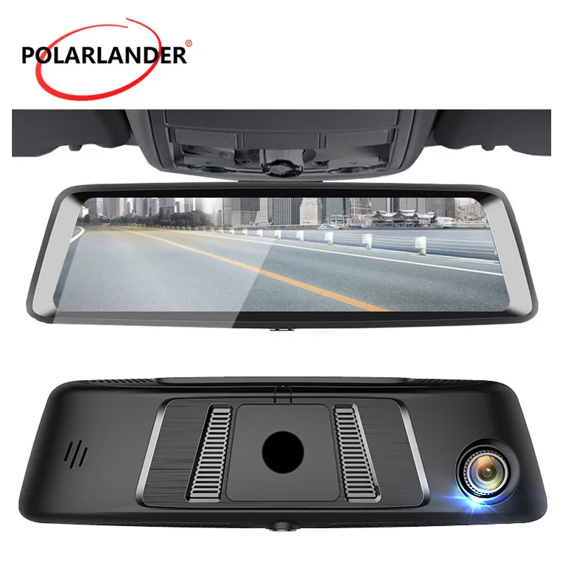 S9 10\ DVR Camera Video Drive Recorder GPS Touch Screen MP5/MP4/RMVB Rearview Mirror G-SENSOR 4G Android WiFi Bluetooth 1080P