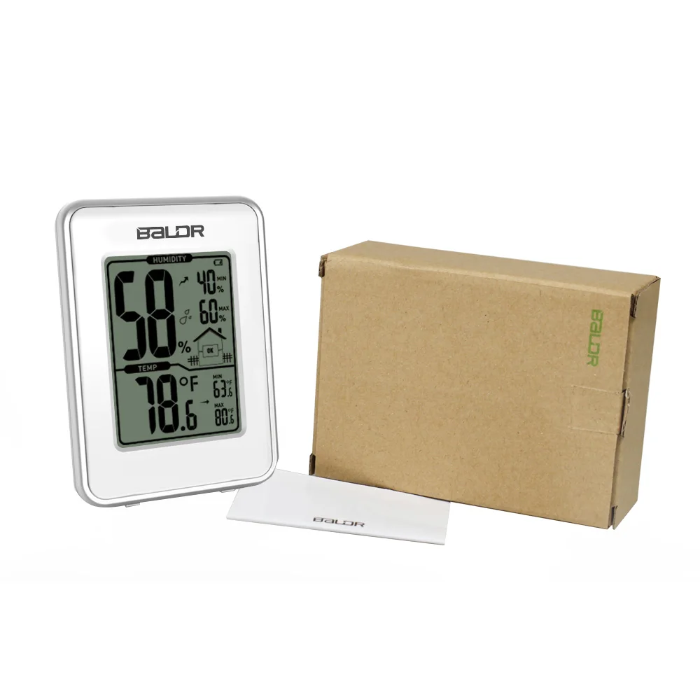 Baldr электронный термометр гигрометр станция с током влажности и температуры индикатор цифровой дисплей