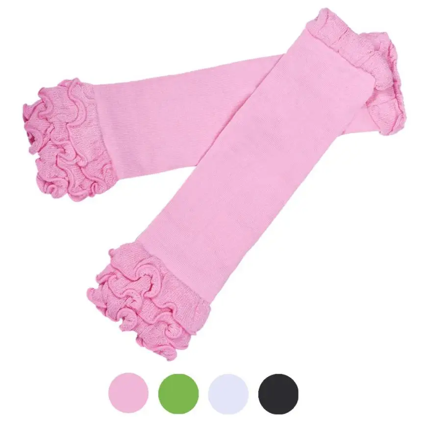 

Pink Flower Child Girl Candy Color Kneepad Socks Leg Warmer Drop Shipping 1J29
