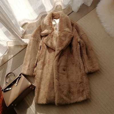 2018 New Style High-end Fashion Women Faux Fur Coat S42