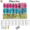 250pcs Heat Shrink Wire Connector Waterproof Seal Cable Wire Terminals Kit Solder Sleeve Assorted Automotive Crimp Terminals Set ► Photo 1/6