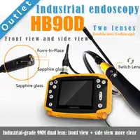 SmartFly HB90D 9mm 1 Meter 3.5" LCD Dual LENS Endoscope Borescope Snake Inspection Tube Camera DVR Vehicle Inspection Pipeline