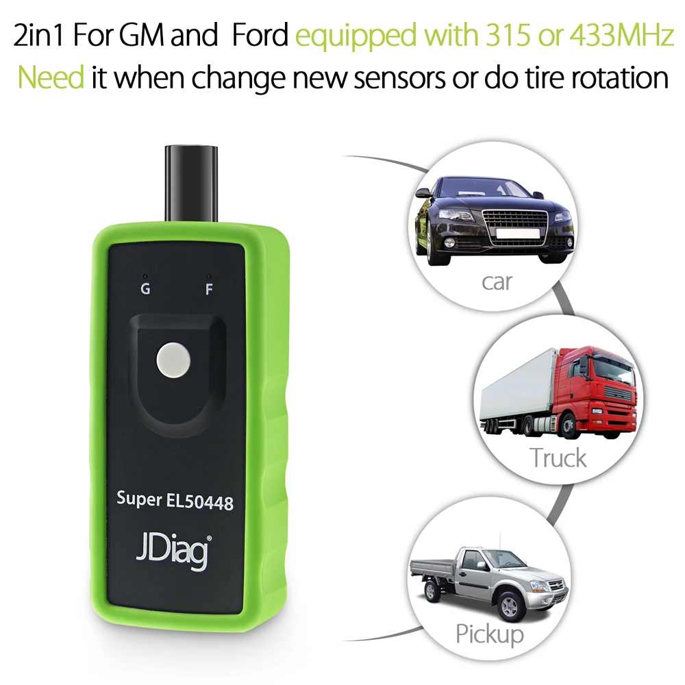 2в1 для Ford GM Opel TPMS диагностический инструмент Super EL50448 Автомобильный датчик контроля давления в шинах EL 50448 EL50449 EL-50448
