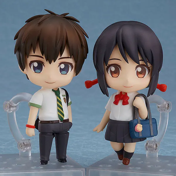 

Anime Your Name Figure Tachibana Taki Miyamizu Mitsuha Model Toys Nendoroid 801 802 Doll 4" 10cm