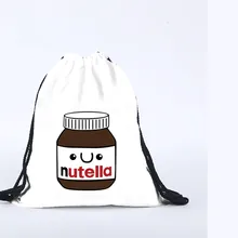 Женская сумка на шнурке с 3D принтом, ручная роспись, рюкзак на шнурке, Женский Повседневный Рюкзак для девочек, mochila bolso mujer#0