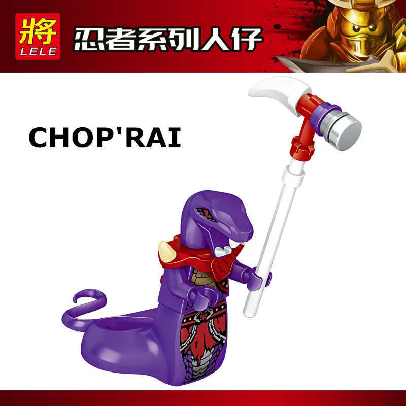 8 шт. ninjagoo строительные блоки в виде змеи Basilisk Recovery фильм Pythor Choprai Bytar кирпичи