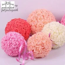 Perfectlifeoh PE искусственная Роза шар Свадебный цветок расположение мяч украшения дома Свадебные цветы Свадебные букеты
