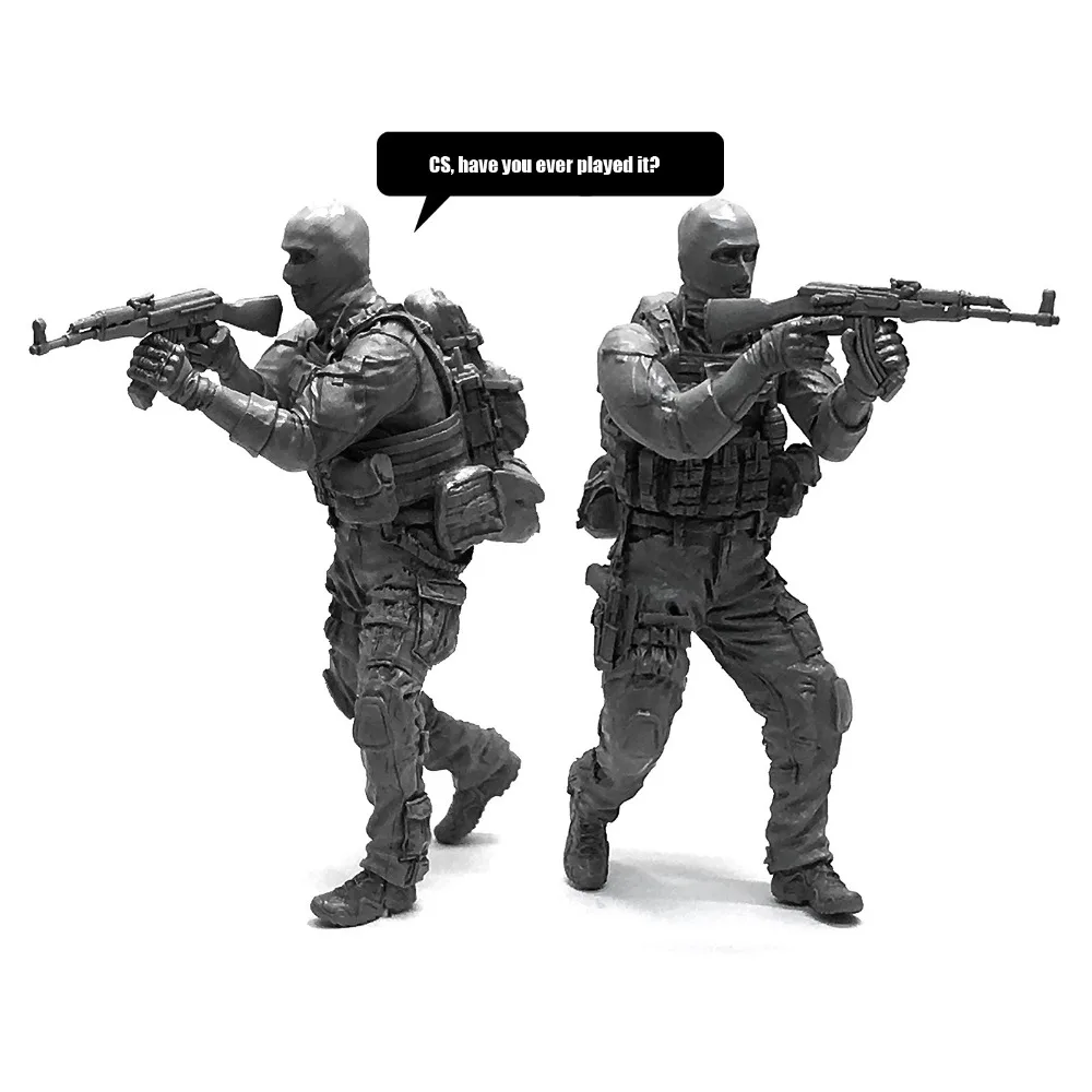 Tobyfancy 1/35 Counter Strike CS Military Soldier Resin Model Figure