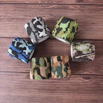 

Self-adhesive Stretch Bandage Tactical Non-woven Protective Camouflage Tape For Rifle Gun Flashlight Tape