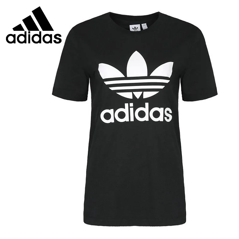 Оригинальная футболка с тройной фольгой Adidas Original женские футболки коротким