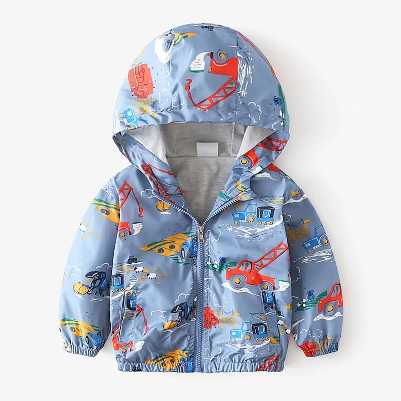 Весенне-осеннее Детское пальто, детская куртка, верхняя одежда для мальчиков и девочек, модная ветровка с рисунком для мальчиков, одежда для малышей - Цвет: Style 5
