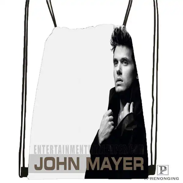 Custom john-mayer-@ 01-походная сумка на шнурке Cute Daypack Kids Satchel(черная спинка) 31x40 см#180611-03-125