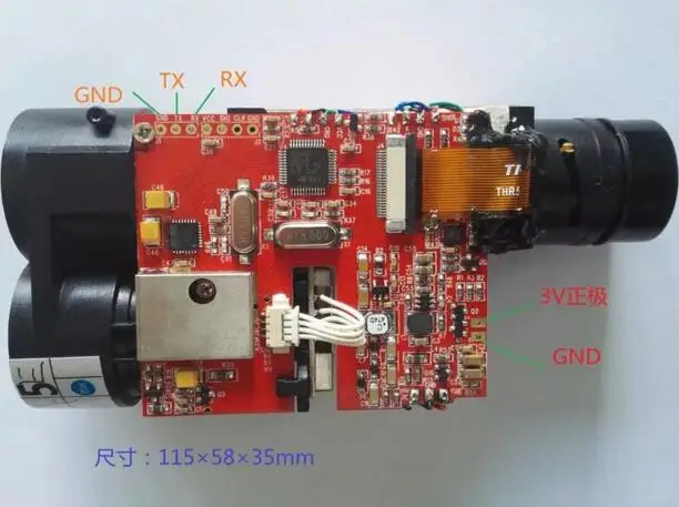

FREE SHIPPING 600m TTL distance sensor Ranging module RS232