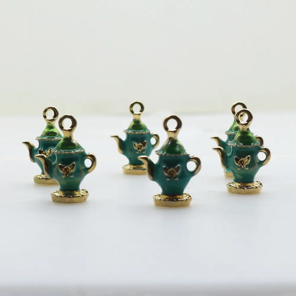Горячие Sale10pcs 18*12 мм кувшин металлический кулон кристалл Бусины Jewelry Интимные