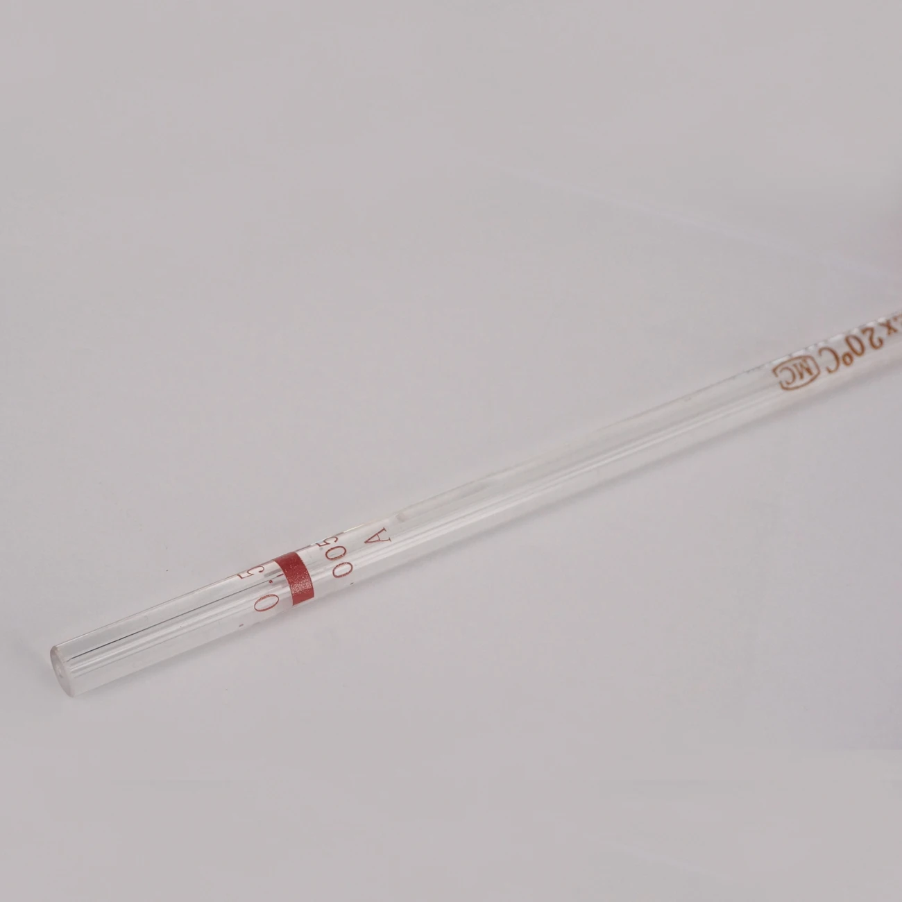 Химия Лабораторная стеклянная пипетка-капельница 0,5 мл со шкалой линии