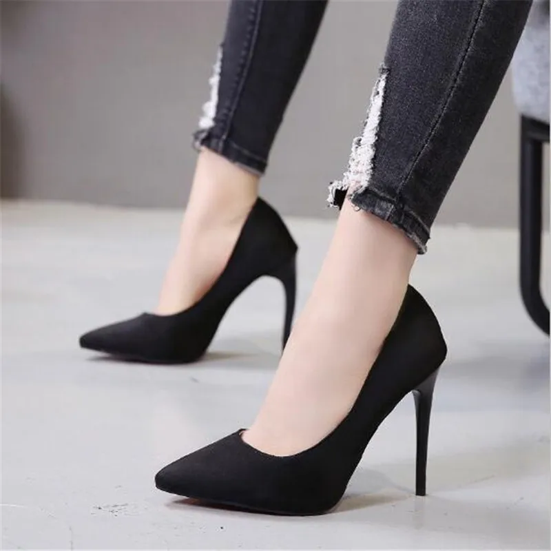 

Sexy Women Pumps Fashion High Heels Shoes Candy Color Women shoes High Heels female Black Pink Purple Wedding Shoes Stiletto