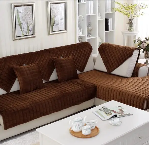 Fyjafon 1 Piece Winter Warm Sofa Cover Armrest Slipcover Flannel Fyjafon 1 Piece Winter Warm Sofa Cover Armrest Slipcover Flannel Backrest Covering Towel Pillowcase In From Home Garden On Aliexpress