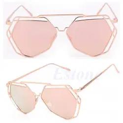 Классический Для женщин золото ретро кошачий глаз Солнцезащитные очки для женщин негабаритных дизайнер Винтаж Модные оттенки gafas-де-сол