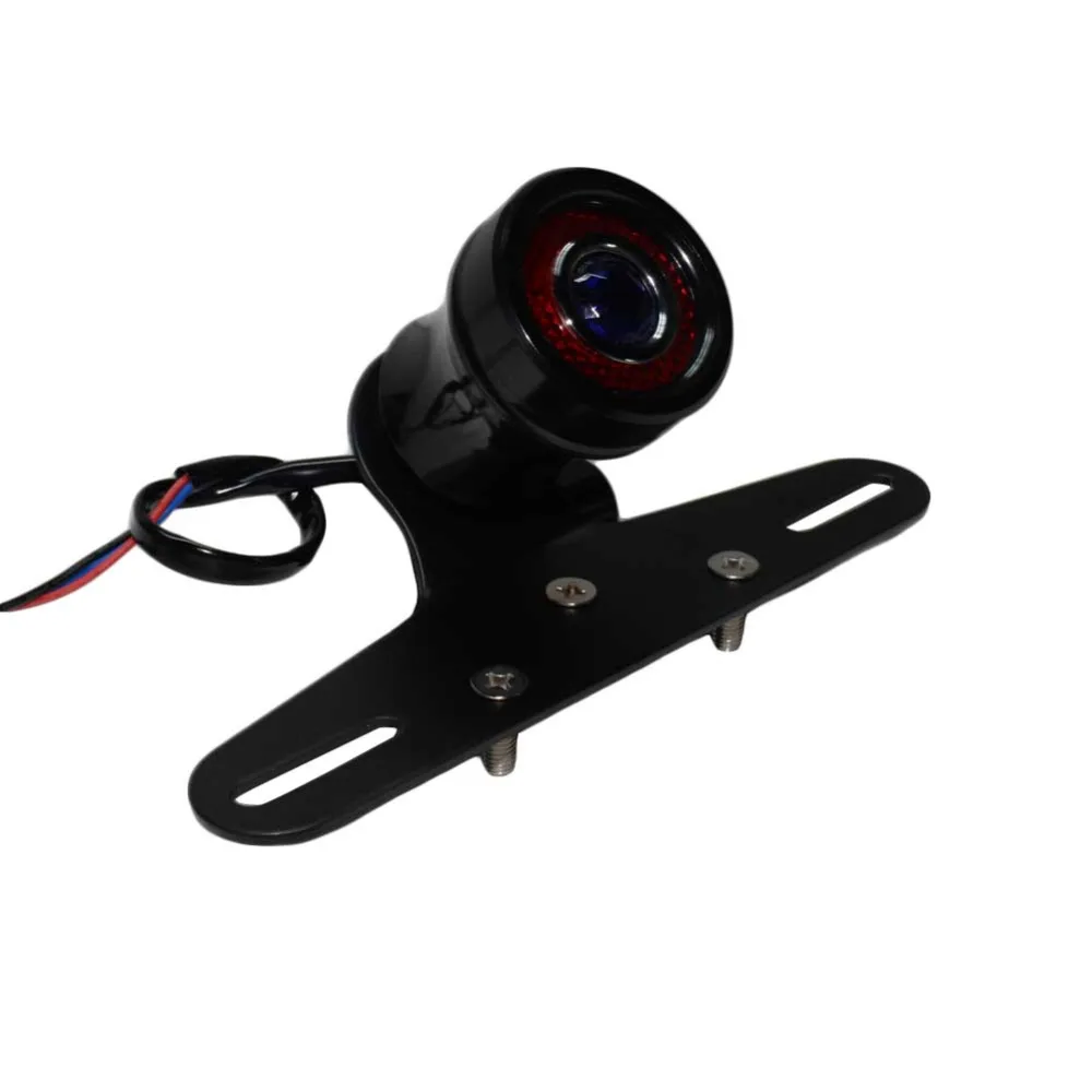 Soporte Universal Para Placa De Matrícula Trasera De Motocicleta, Kit De Soporte De Luz De Freno De Motocicleta De Montaje Lateral, Soporte De Placa De Matrícula De Repuesto Para Hierro 883