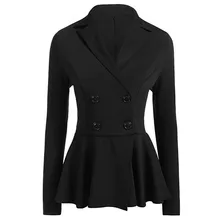 Костюм Блейзер Женский модный Блейзер mujer офисный OL Стиль Блейзер однотонный bleiser feminino высокое качество d90514