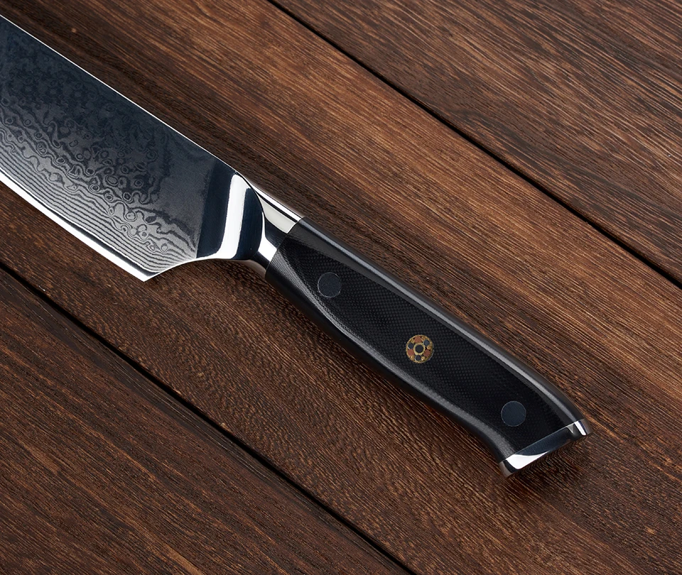 FINDKING G10 Ручка дамасский нож 8 дюймов Профессиональный нож шеф повара 67 слоев японский Дамаск VG10 стальные кухонные ножи