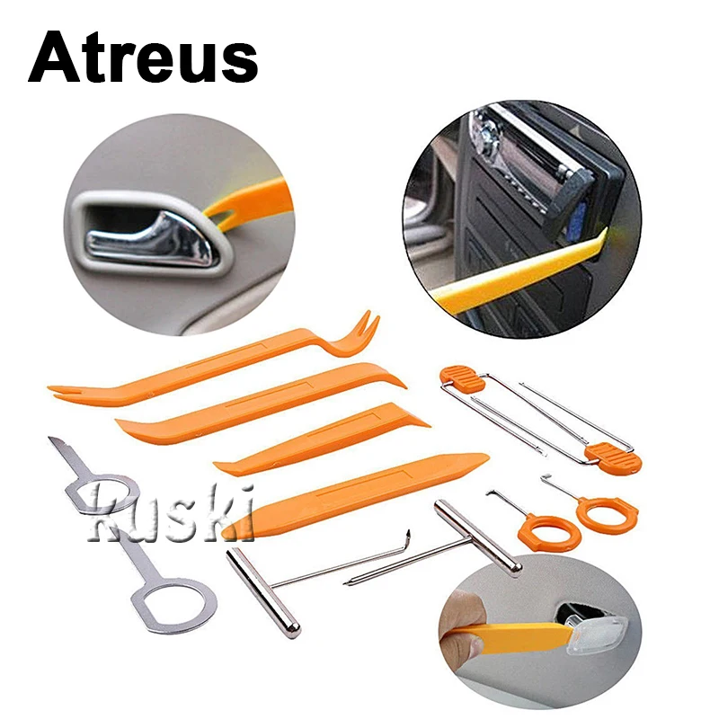 Atreus автомобиля 12 шт. пластиковым корпусом панель средство для удаления Стикеры