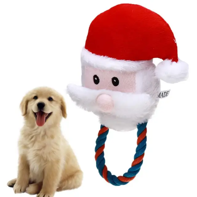 Buy Santa Claus Shape Pet Toy Fabric Dog Toys Pet
