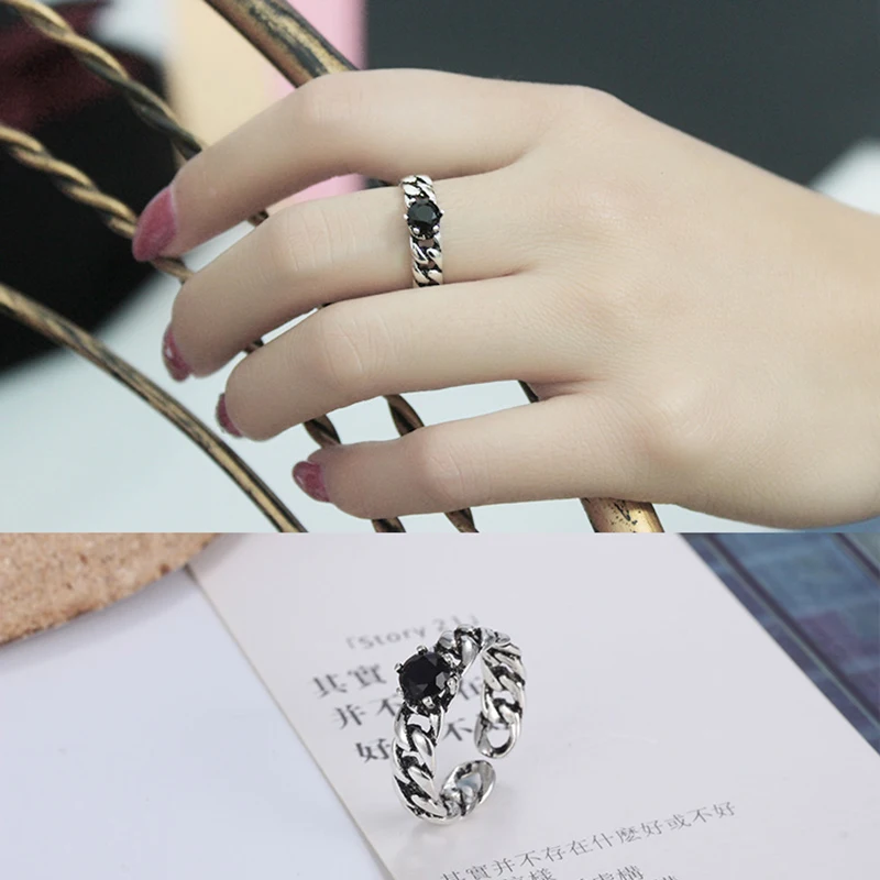 

JOYESWING New Fashion Rings for Women Woven Chains Charms with Crystal Feminina Jewelry Round Metal Alloy Anillos Mujer Rings