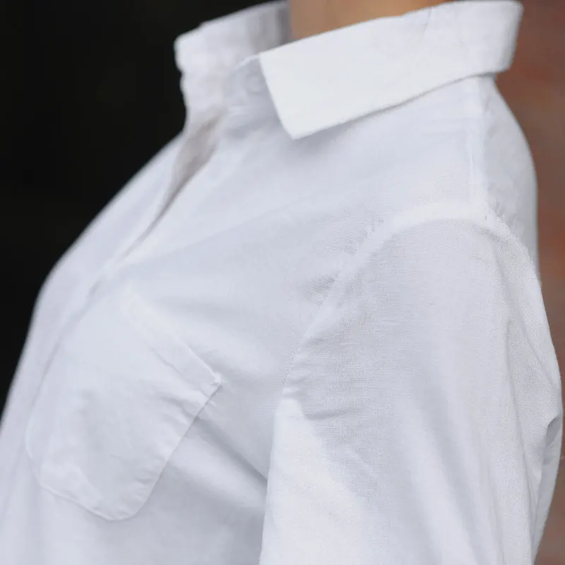 Women White Blouse Female Boyfriend Style Long Sleeve Oversize Shirt Fashion Collar Cotton Tops Casual Loose Shirts Women White Blouse Female Boyfriend Style Long Sleeve Oversize Shirt Fashion Collar Cotton Tops Casual Loose Shirts