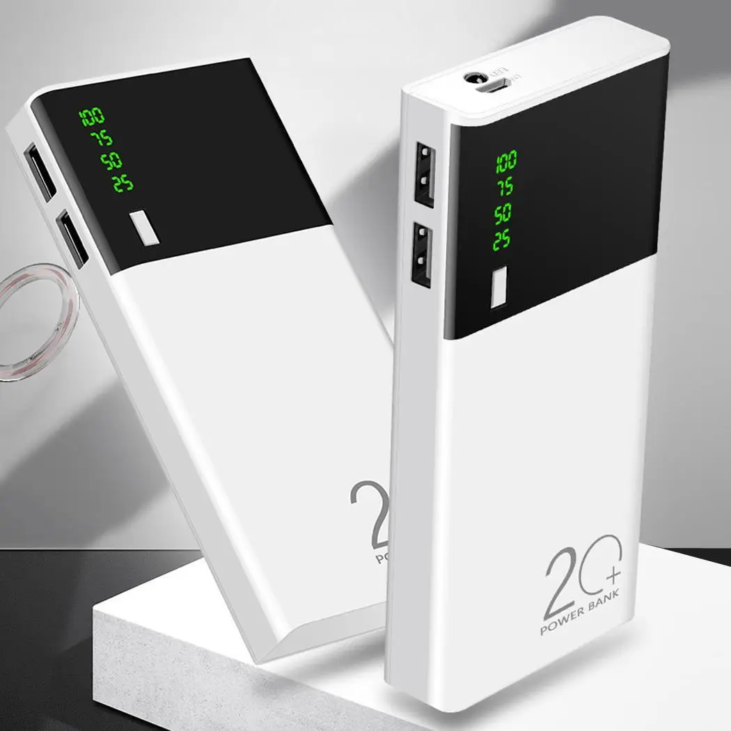 Портативный 10000 mAh двойной USB быстрая зарядка банк питания повербанк батарея для