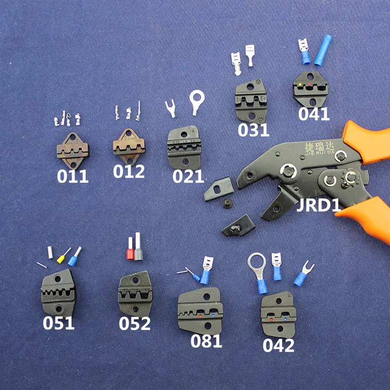 

JRD1Series Jaw &Supporting Tools For Hand Crimping Tool Replaceable Jaw For Dupont XH2.54 KF2510 SM 2.54mm JRD1's Length 200mm
