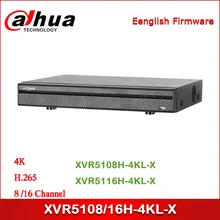 Dahua XVR5108H-4KL-X XVR5116H-4KL-X 8/16 канальный Penta-brid 4K мини 1U Цифровой видеорегистратор поддерживает HDCVI/AHD/TVI/CVBS/IP