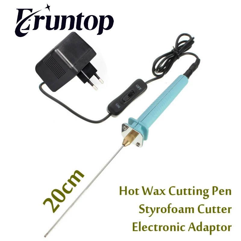 

1PCS Hot Knife Styrofoam 20CM Pen Cutter CUTS FOAM KT Board WAX Cutting Machine Electronic Voltage Transformer Adaptor Eu plug