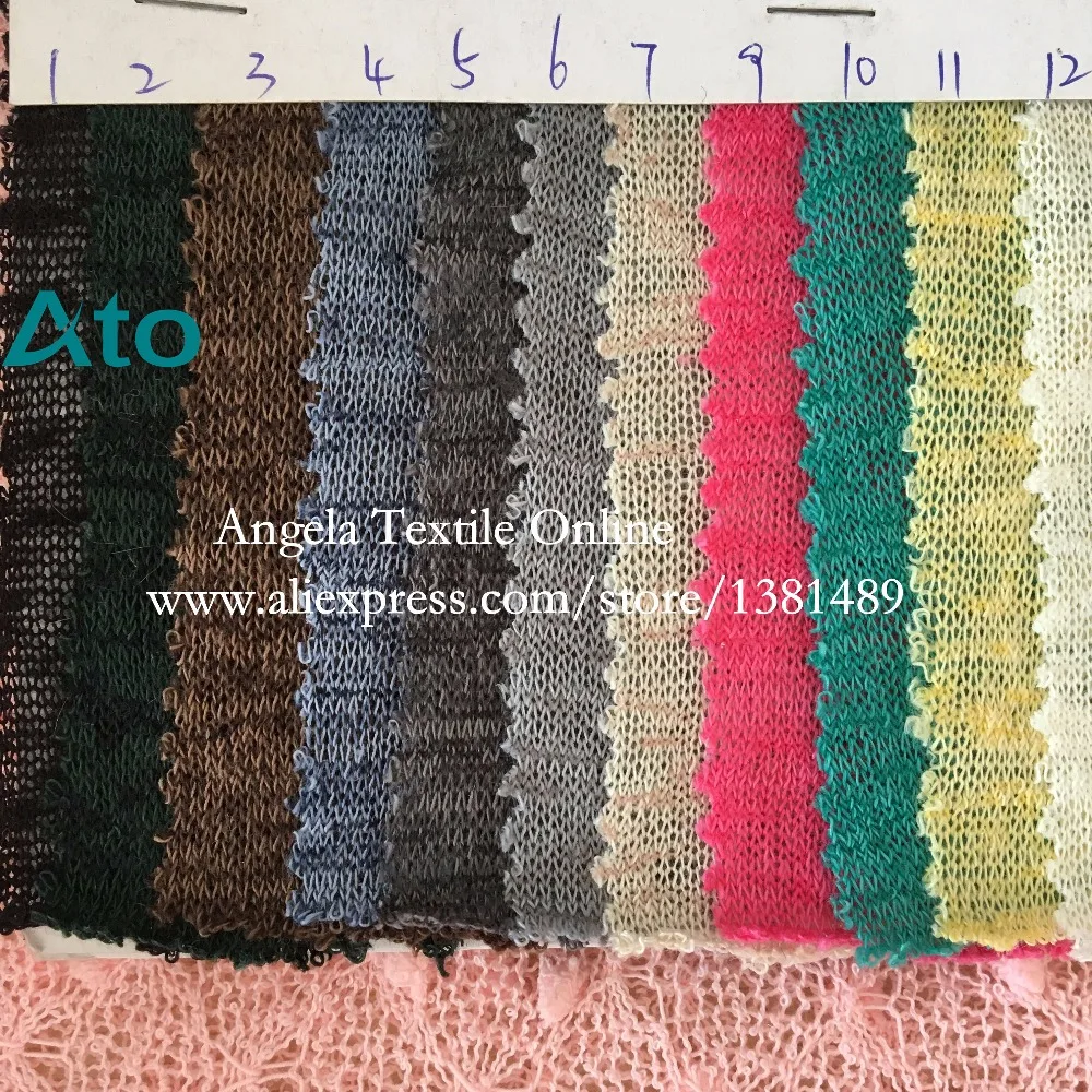 Buy 37 colors for choose Thin Sweater Knitted Fabrics