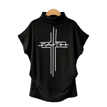 

New Arrival T-Shirt For Women Letters Print Plus Size T-Shirt Harajuku Top Cotton Femme Summer Tops Funny Cactus Japan