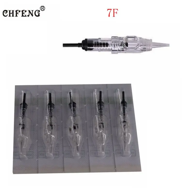 

Professional Cartridge Needles 7F 10Pcs Round Shader Permanent Makeup Sterilized Disposable for Machines and Grips Supply Tools