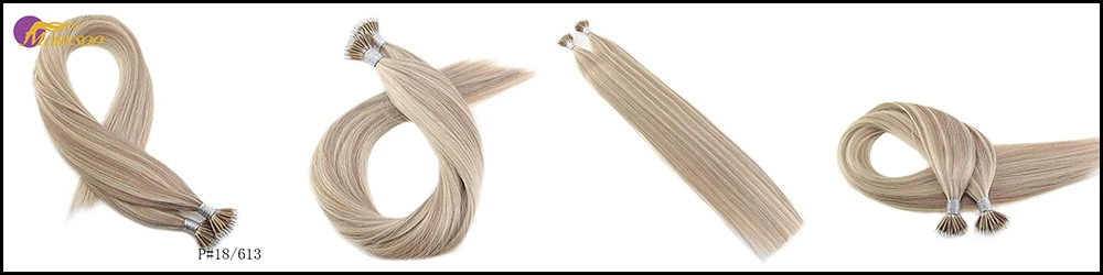 Moresoo Micro нано-кольца для волос Расширения пепел блондинка #18 основные с #613 отбеливатель светлые волосы предварительно скрепленные волосы 50